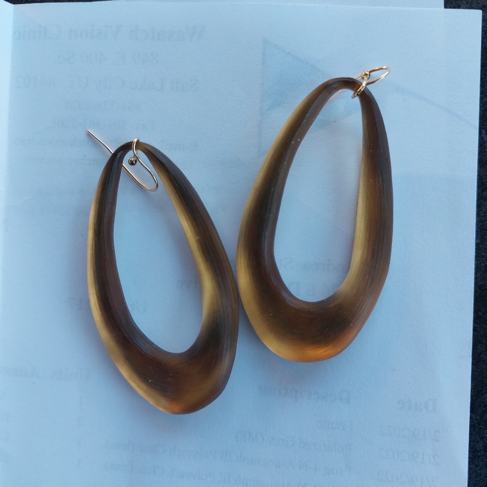 Alexis Bittar wire hoop earrings